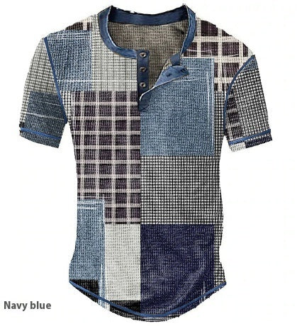 Plaid Henley