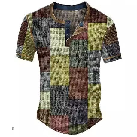 Plaid Henley