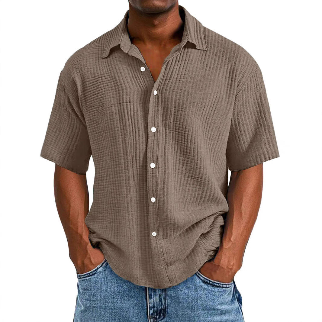 Chambray Lapel Shirt