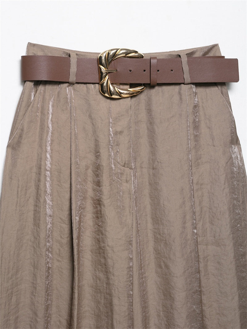 Satin Wide Pants
