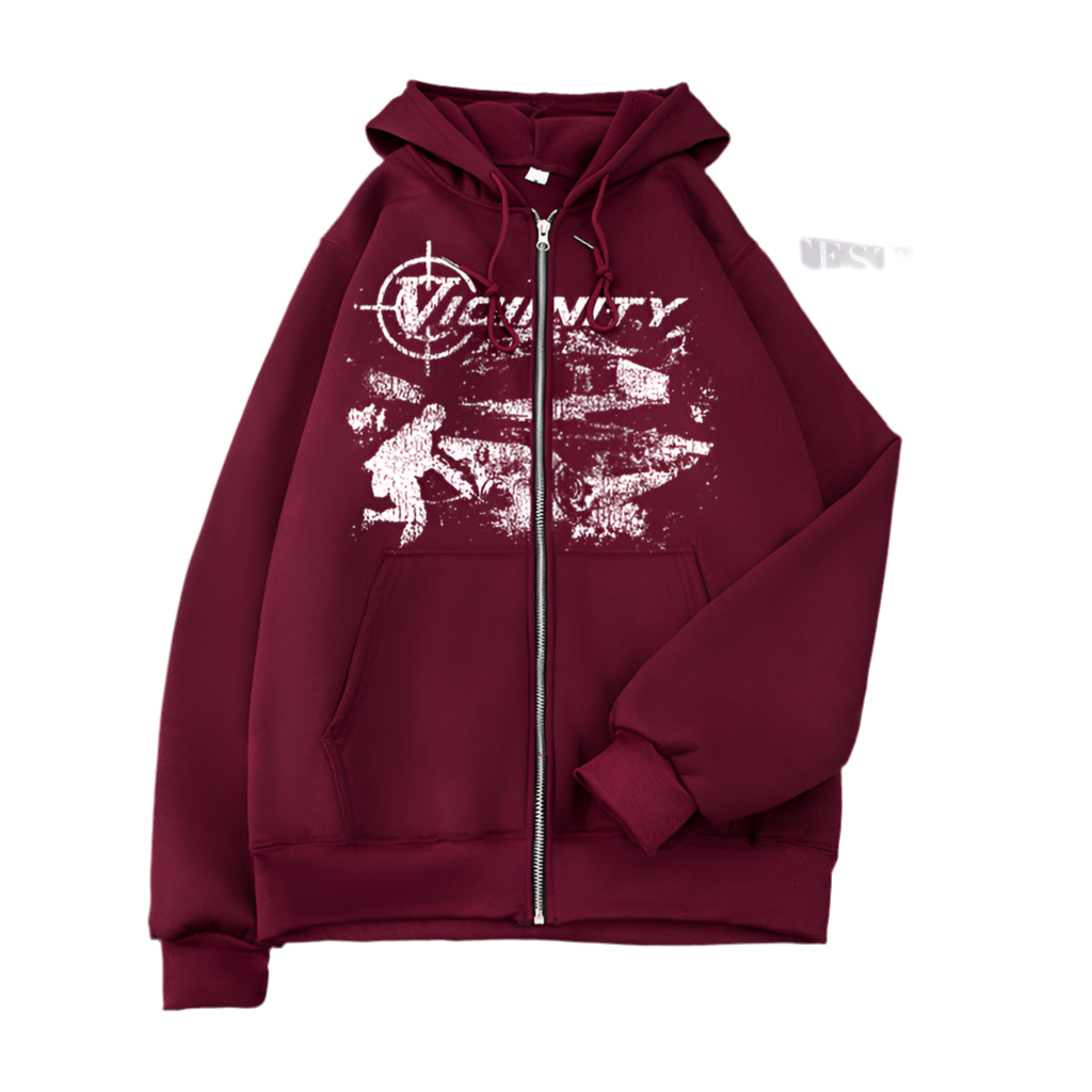 Geo Zipper Sweater