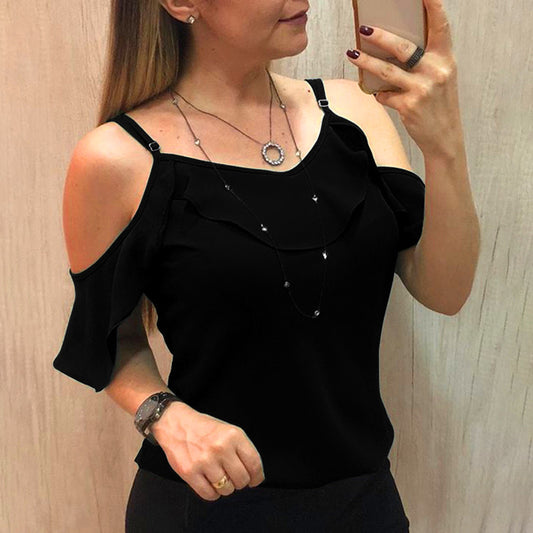 Ruffle Sling Blouse