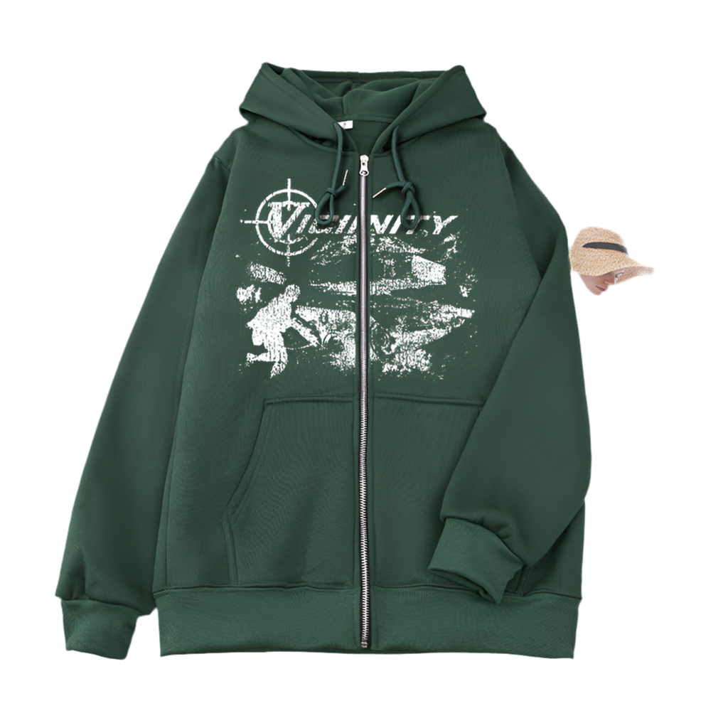 Geo Zipper Sweater