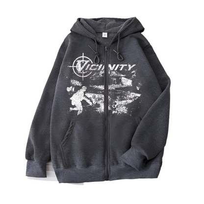 Geo Zipper Sweater
