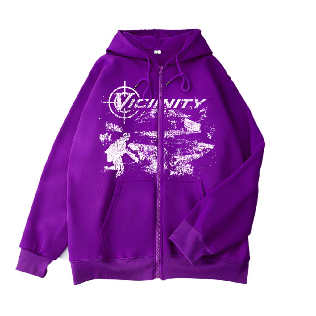 Geo Zipper Sweater