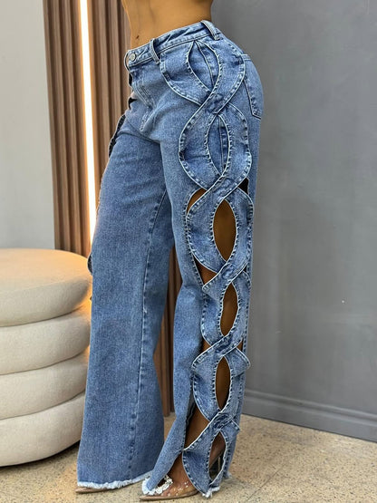 Cutout Jeans