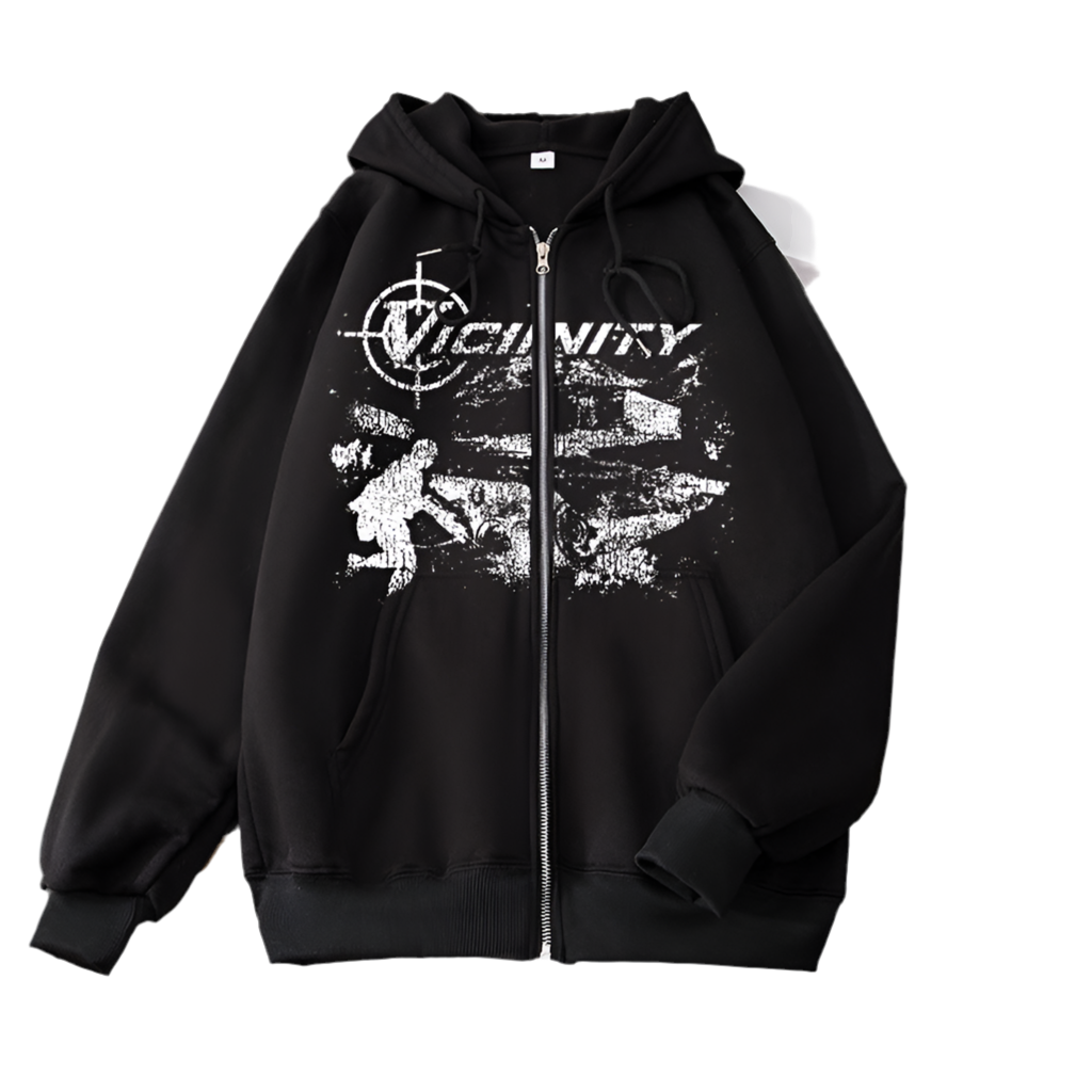 Geo Zipper Sweater
