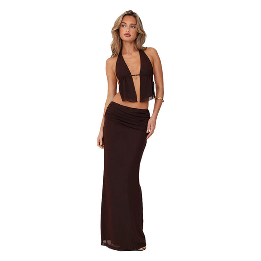Halter Skirt Set