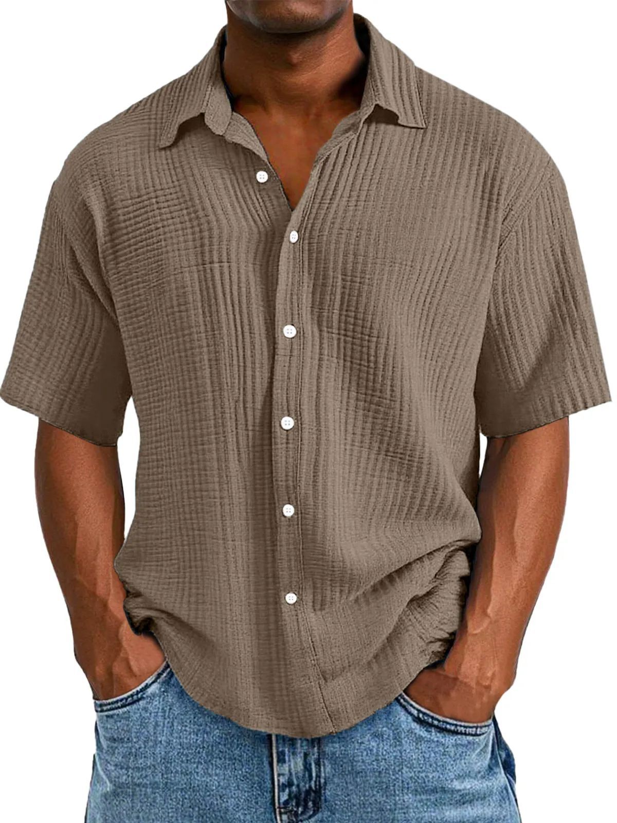 Chambray Lapel Shirt