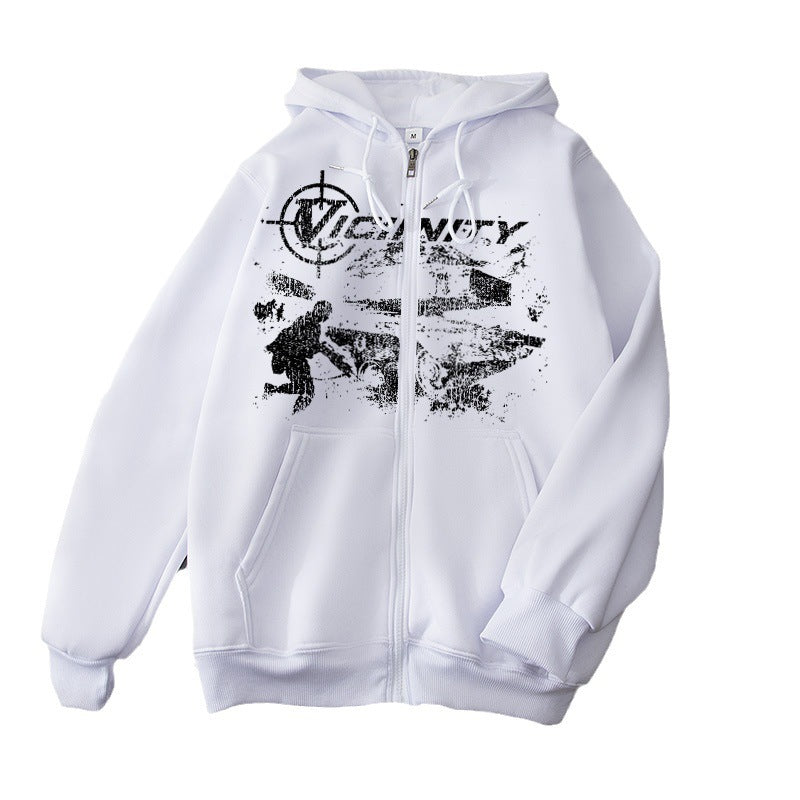 Geo Zipper Sweater