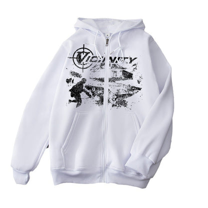 Geo Zipper Sweater