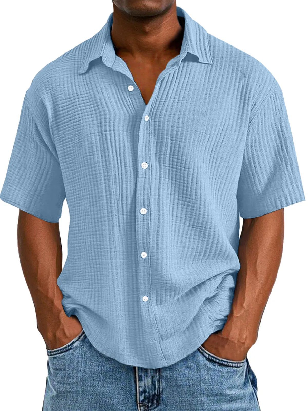 Chambray Lapel Shirt
