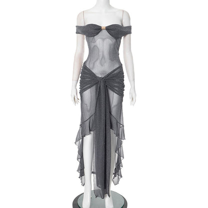 Silver Sheer Dress