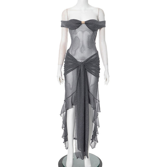 Silver Sheer Dress