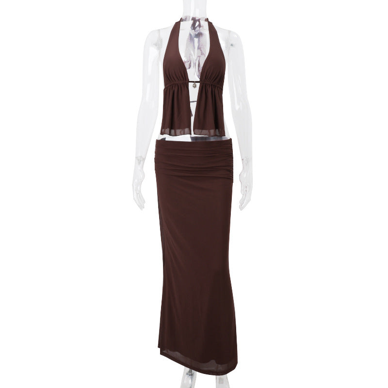 Halter Skirt Set
