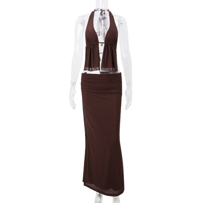 Halter Skirt Set