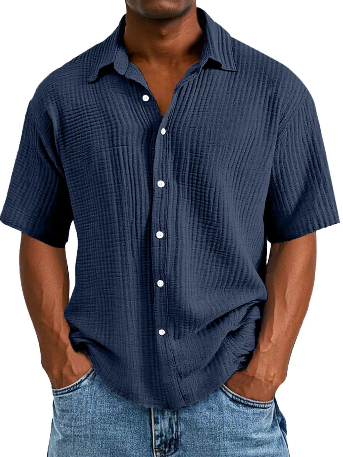 Chambray Lapel Shirt