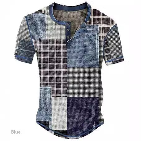 Plaid Henley